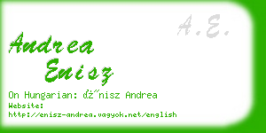 andrea enisz business card